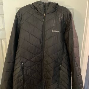 Black Columbia down jacket